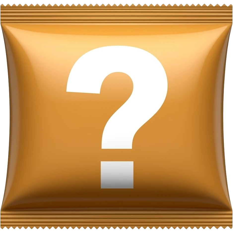 eine pringles packung mit einem questionmark emoji