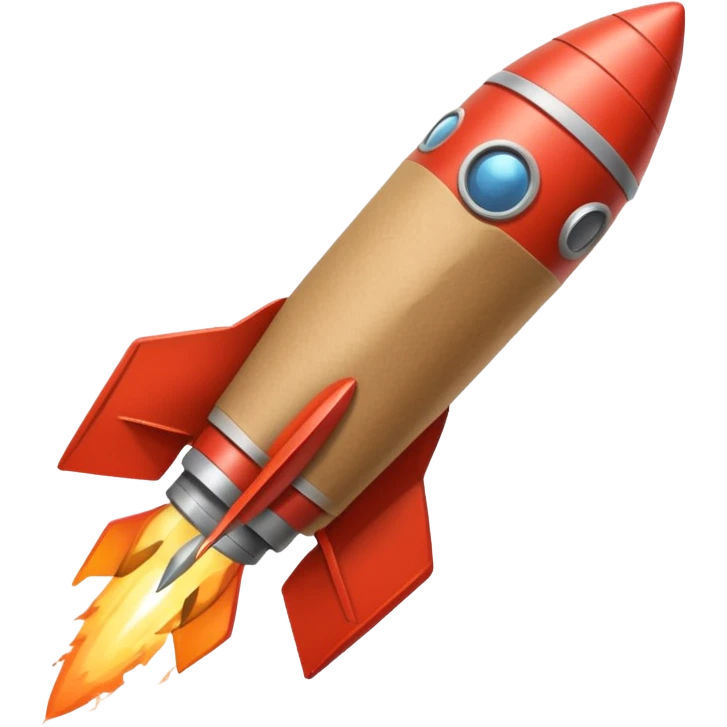 brown paper wrap usually found in indonesian stall.. attached to rocket emoji