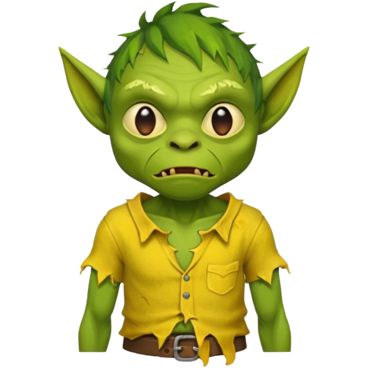 Goblin yellow shirt  emoji