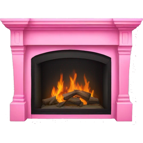 pink fireplace mantle emoji