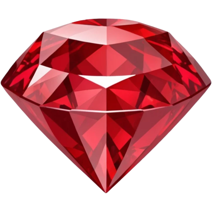 red glitter diamond emoji