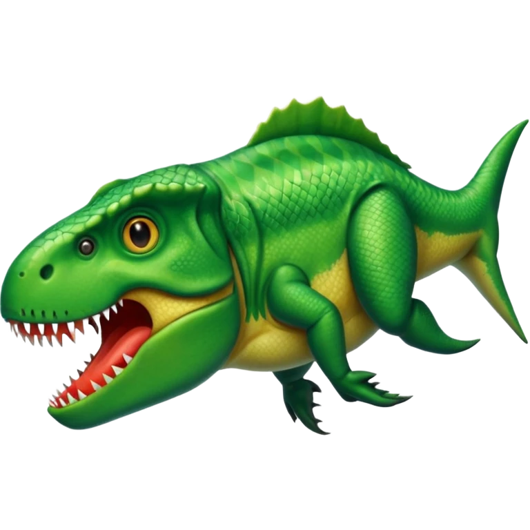t-rex/fish combined emoji