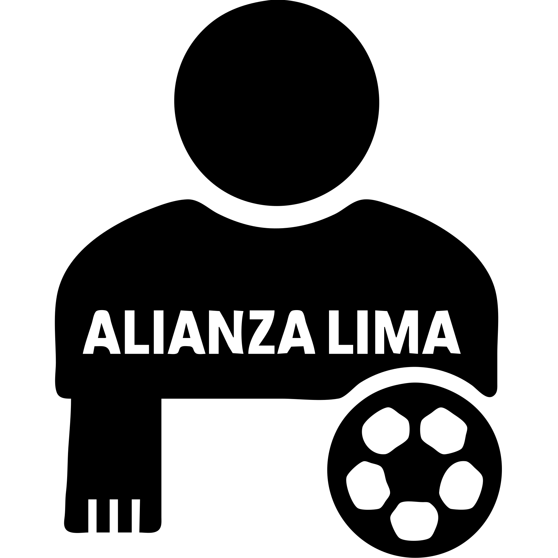 user icon for Alianza Lima fan club, incorporating a soccer element emoji