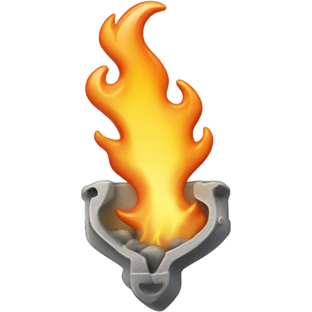 Un squelettes en feu  emoji