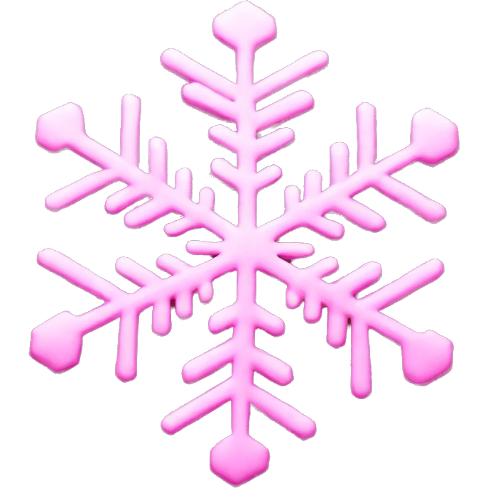 pink snowflake emoji