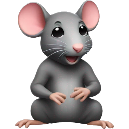 Rat at a rave emoji