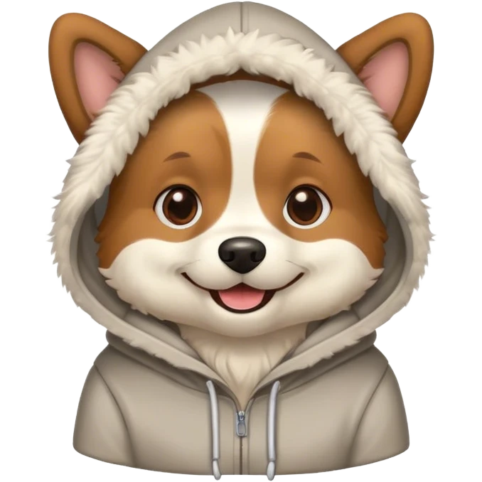 dog wearing hoodie  emoji