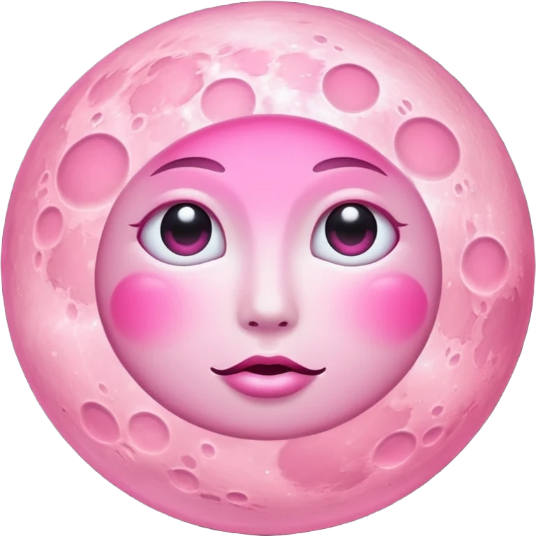Pink moon  emoji