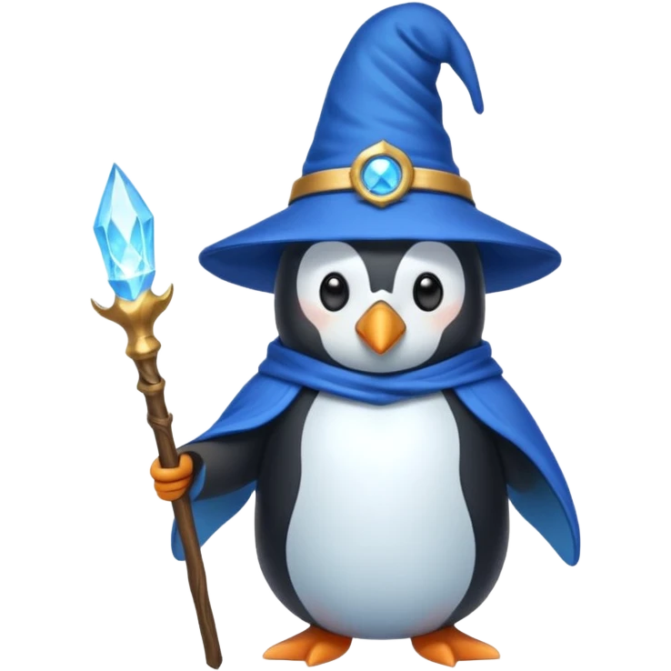 Penguin Wizard emoji