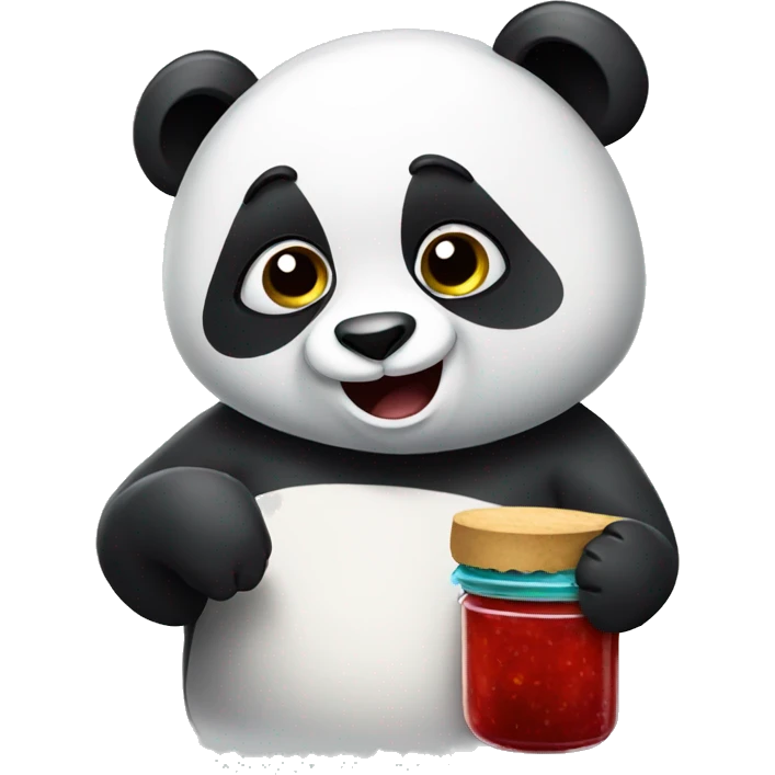 Panda eating jam emoji