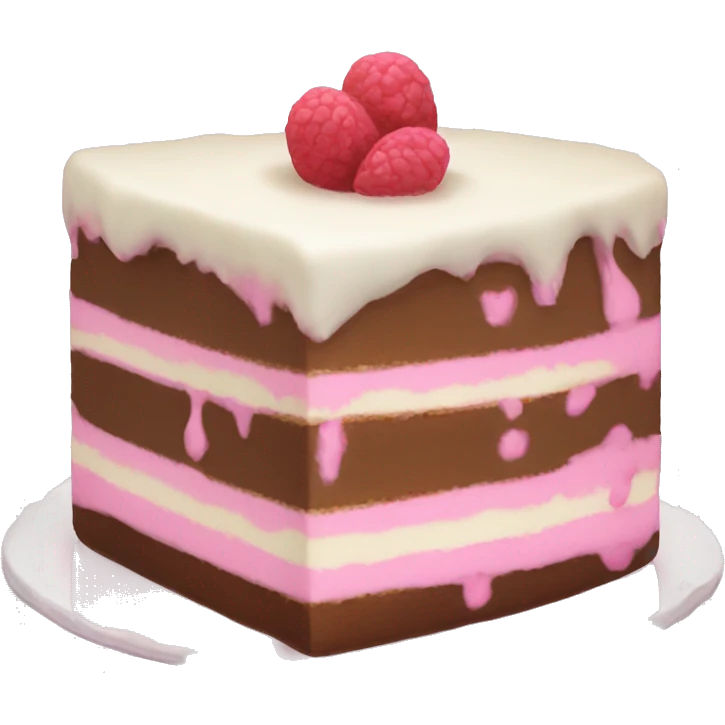 Vanilla cake pink coquette  emoji