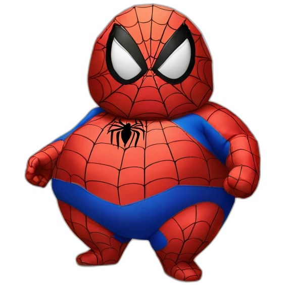 Fat-spiderman-on-desert-island emoji