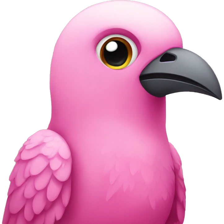 Pink bird emoji