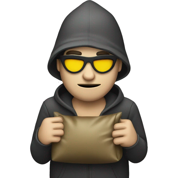 Robber with bag of money over shoulders emoji