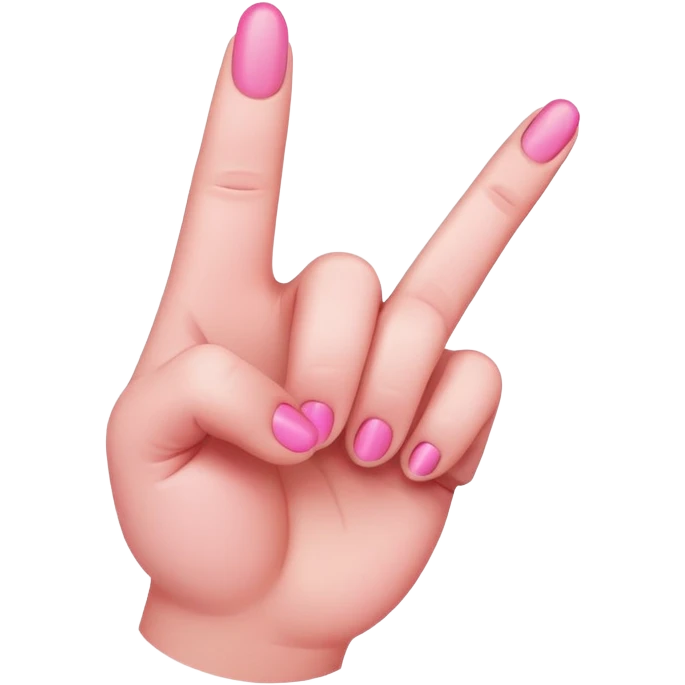 pink middle finger emoji