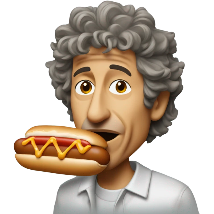 2024 bob dylan eating a chicago style hot dog emoji