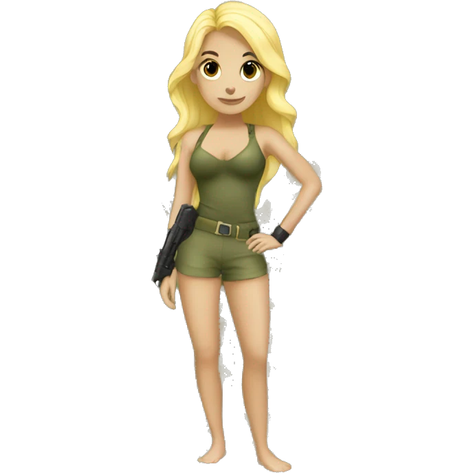 A mermaid in the army  emoji