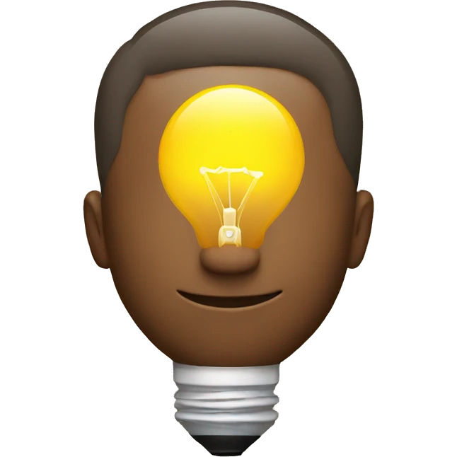  man with a light bulb emoji