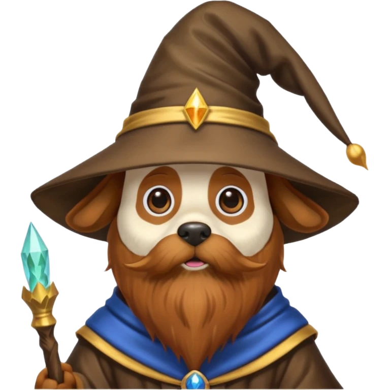 Dog wizard emoji