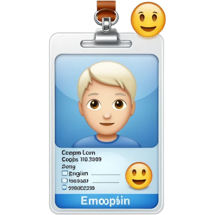 ID Card Scan emoji