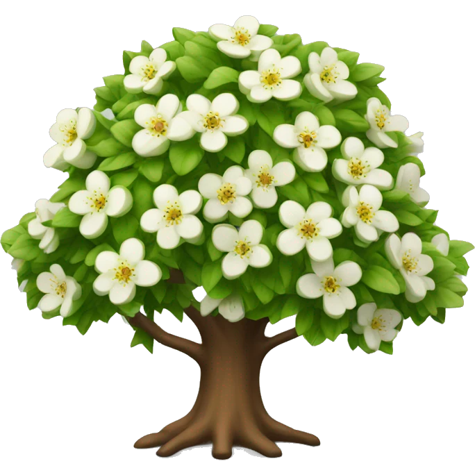 A blooming apple tree emoji