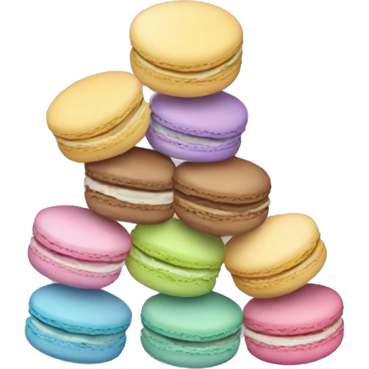 Pastel macaroons  emoji