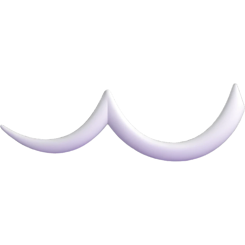 elegant curved white X emoji