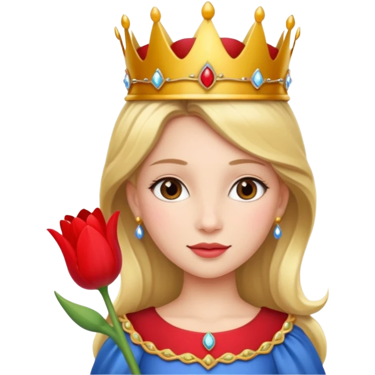 princesse with tulip  emoji
