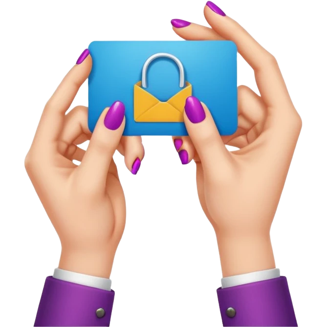 Uñas y negocio emoji