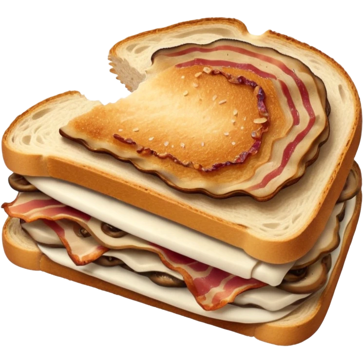 Bacon, mushroom sourdough emoji