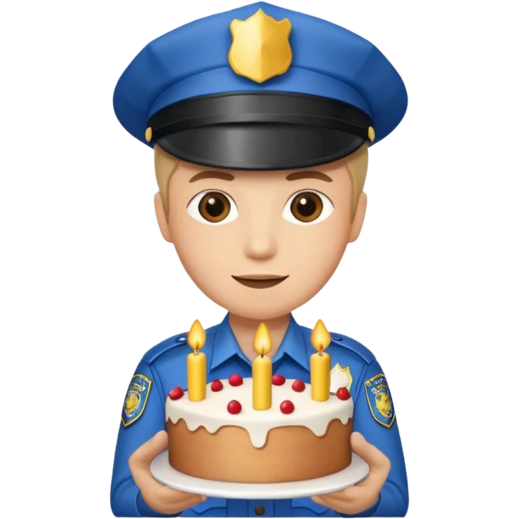 Birthday police emoji