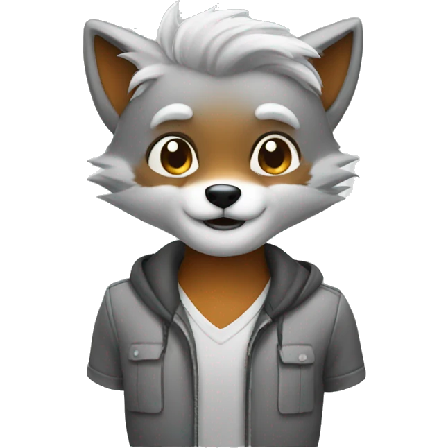 Silver fox emoji