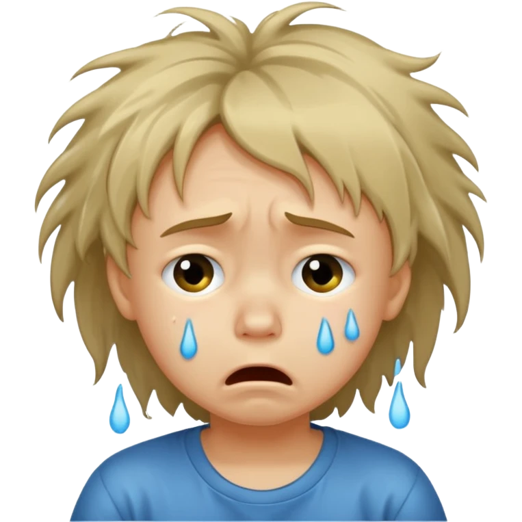 child crying on floor emoji