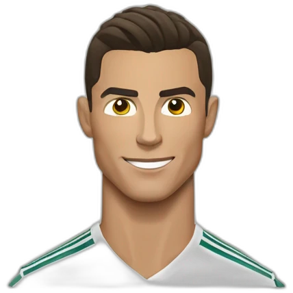 Cristiano Ronaldo doing de the suiii emoji