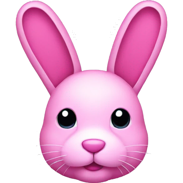 Pink pixelated bunny emoji