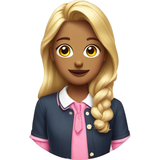 Pink preppy  emoji