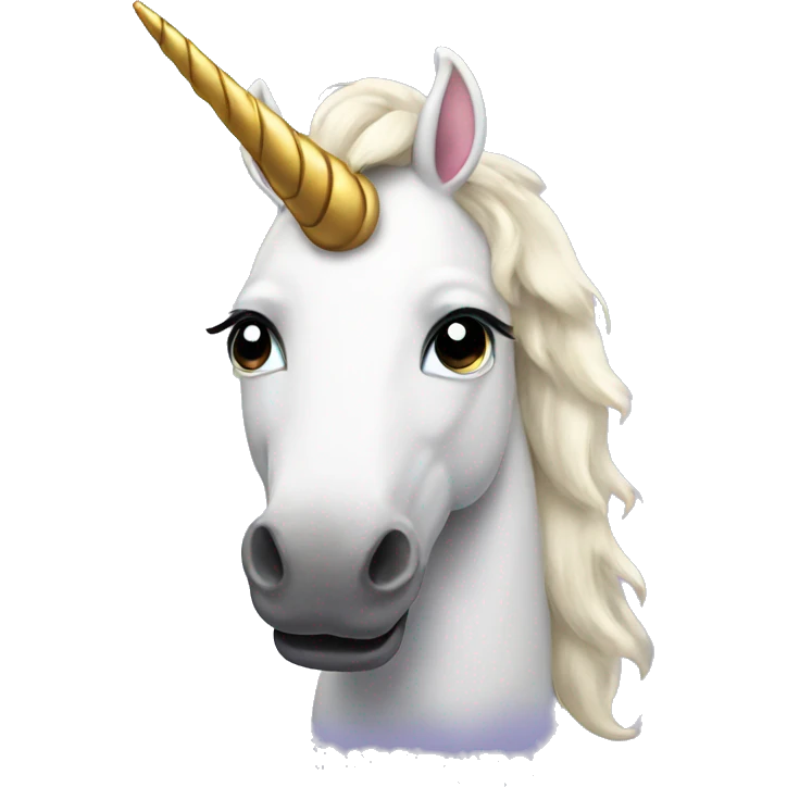 Unicorn with mustache emoji