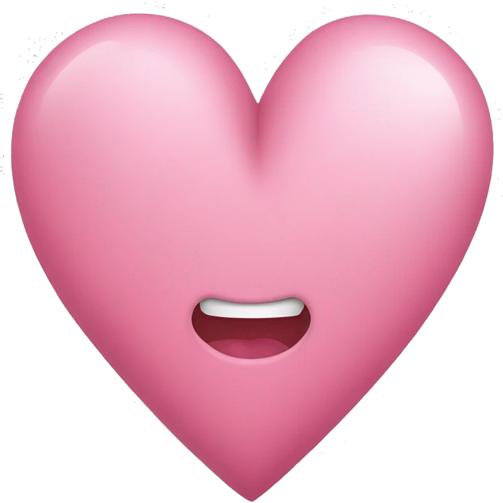 crea un corazón rosa palo  emoji