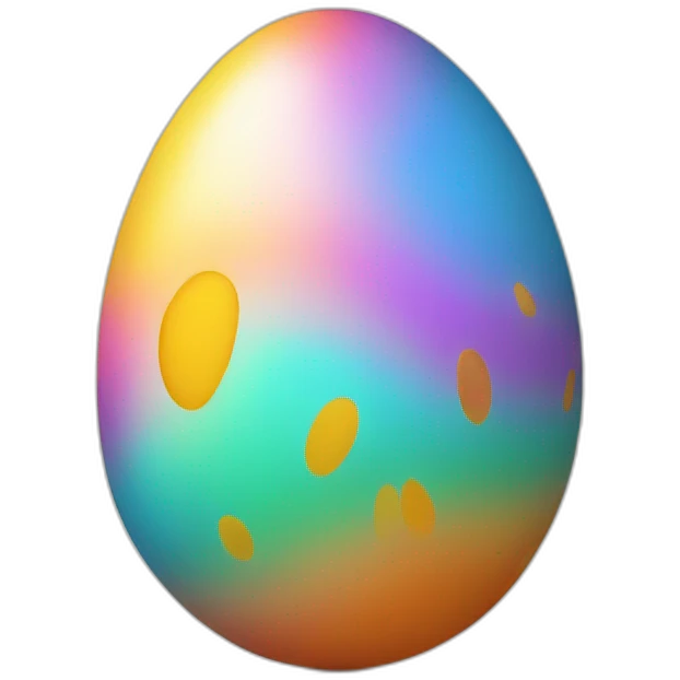 colourful egg emoji