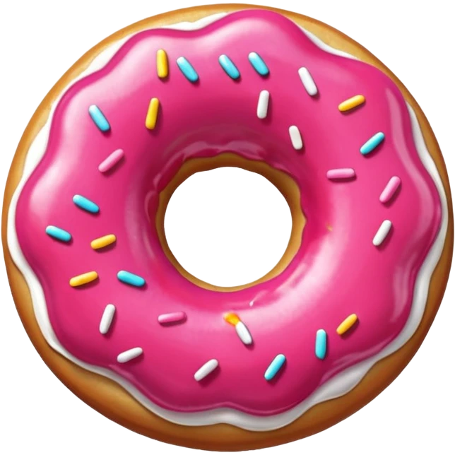 donut rosa liso emoji