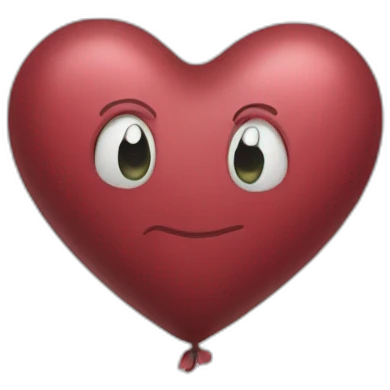 bloondy heart emoji