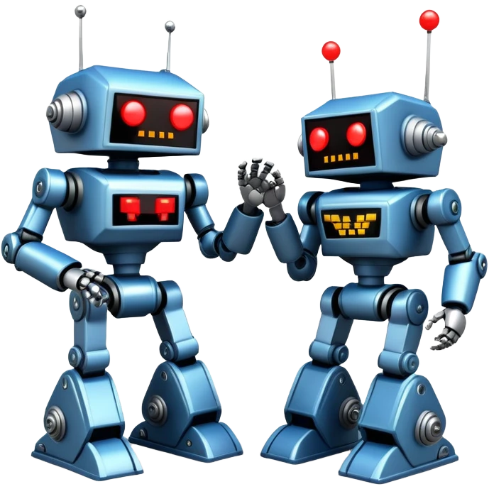 robot fighting space invaders emoji