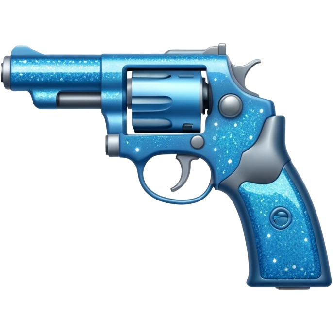glitter blue cian gun emoji