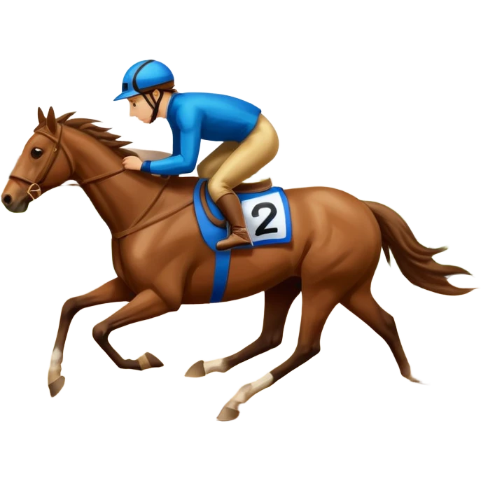 dirt Race track horse trace emoji