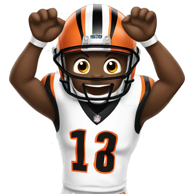 Cincinnati bengal scoring touchdown emoji