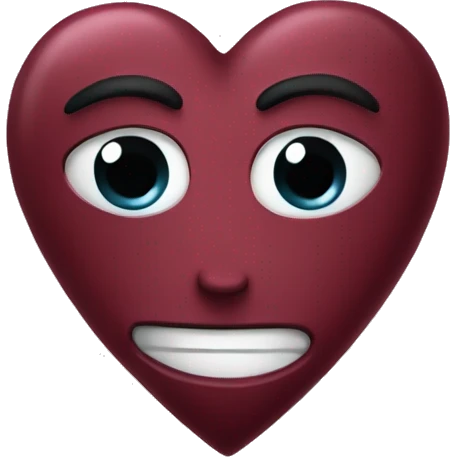 Bordo heart emoji