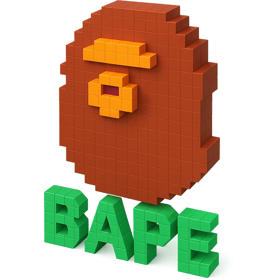 Сделай логотип Bape emoji