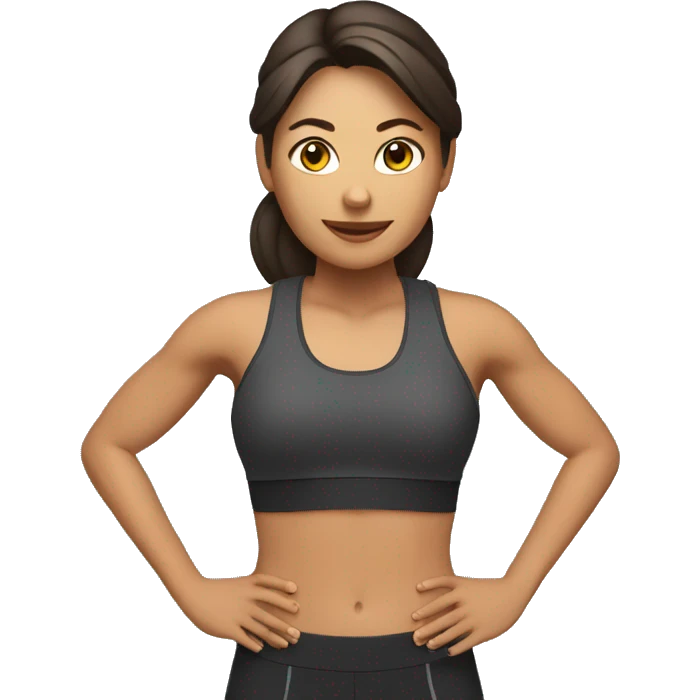 UNA MUJER PERSONAL TRAINER emoji