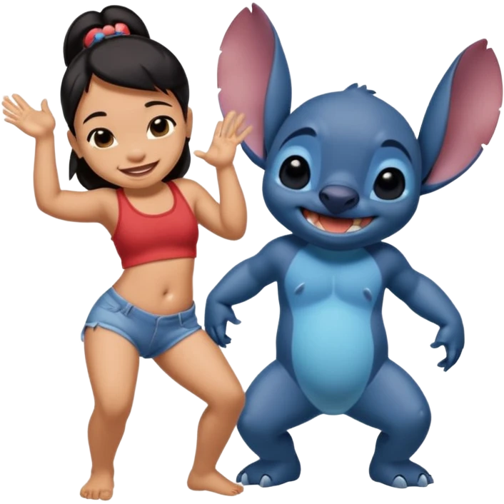 Twerking lilo and stitch emoji