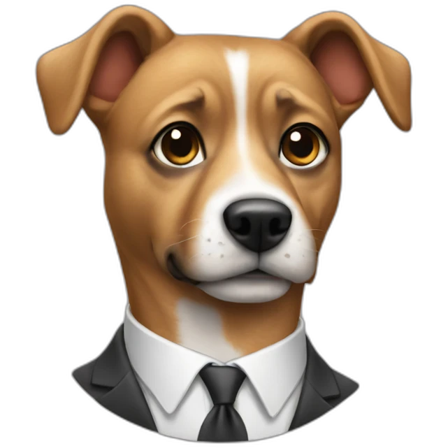 dog-in-a-suit emoji